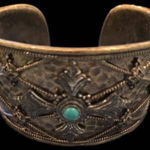 Lucky Brand Gold and Brown Cuff Bracelet